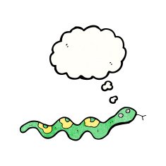cartoon slithering snake N22