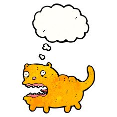 funny cartoon cat N239