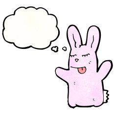 Funny cartoon rabbit N54