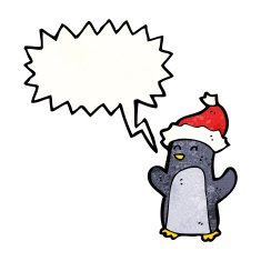 cute christmas penguin cartoon N3