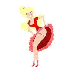 cartoon flamenco dancer N10