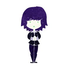 cartoon vampire woman N13