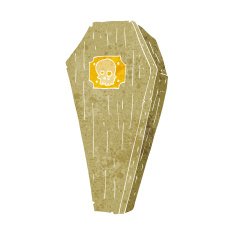 spooky cartoon coffin N18