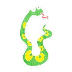 Cartoon Snake N256