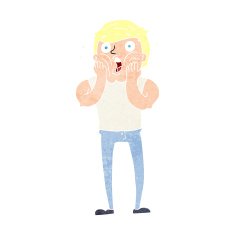 cartoon gasping man N18