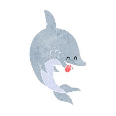 Funny Cartoon Shark N39