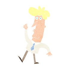 cartoon office man N30