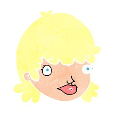 cartoon woman staring N35