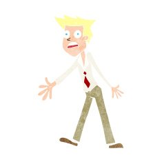 cartoon stressed man N87