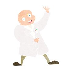 cartoon mad scientist N15