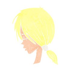 cartoon girl looking thoughtful N11