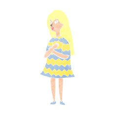 cartoon surprised girl N23