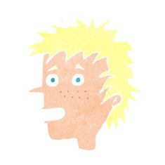 cartoon excited boy N174
