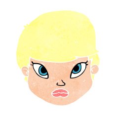 cartoon serious face N12