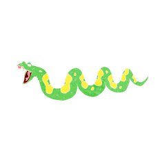 cartoon poisonous snake N33