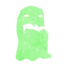 cartoon gross ghost N60