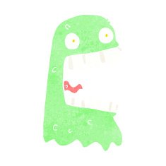 cartoon gross ghost N61