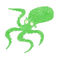 Cartoon Octopus N115
