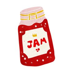 cartoon jar of jam N13