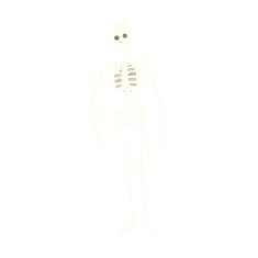 cartoon spooky skeleton N8