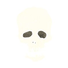 Cartoon Skull N103