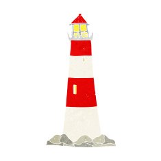 cartoon light house N12