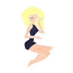 cartoon sexy woman N17
