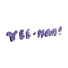cartoon yeehah symbol N12