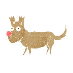 cartoon cute little dog N11