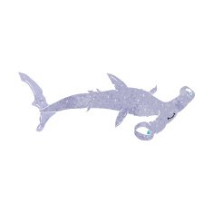 Cartoon Hammerhead Shark N16