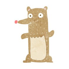 funny cartoon bear N72