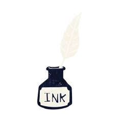 cartoon ink bottle N19