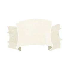 cartoon heraldry scroll banner N7