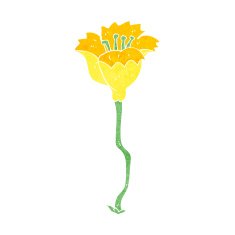 cartoon flower N532