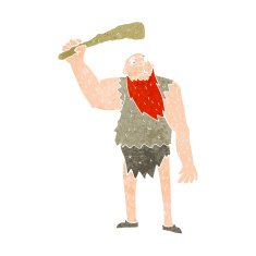 cartoon neanderthal N11