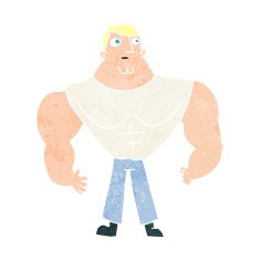 Cartoon Body Builder N14