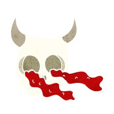 cartoon halloween skull N12