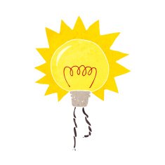 Cartoon Light Bulb N86