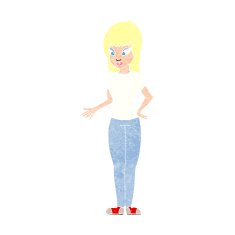 cartoon woman explaining N56