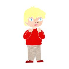 cartoon worried person N12