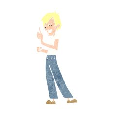 cartoon angry man arguing N12