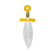 cartoon old dagger N7