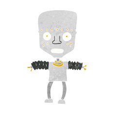 Cartoon Robot N352
