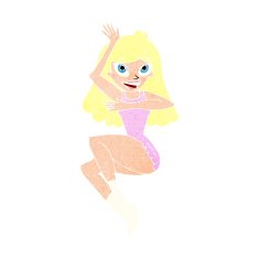 cartoon woman in lingerie N53