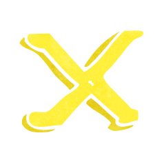 cartoon letter x N22
