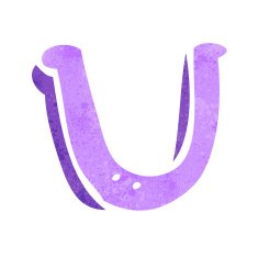 cartoon letter u N21