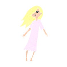 cartoon ghost like girl N8