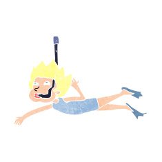 cartoon swimmer with snorkel N12