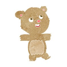 cartoon teddy bear N297