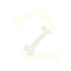 cartoon halloween bone number N111